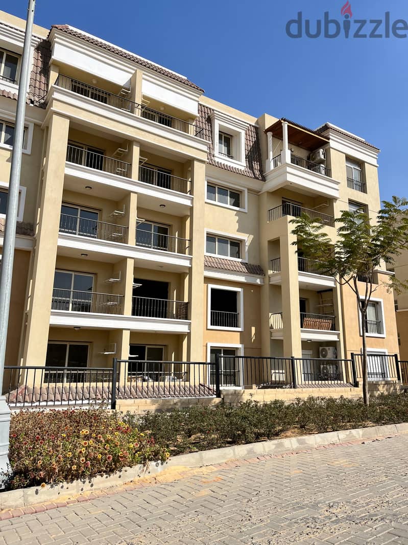 Apartment for sale, distinctive division, 103 sqm, ground floor with 65 sqm garden, in Sarai Compound, wall, Madinaty wall, installments over 8 years 28
