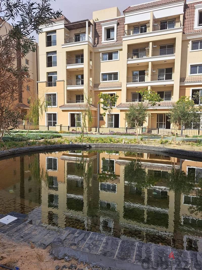 80m studio for sale in Sarai Compound, on the view, in Madinaty Wall, 386,000 down payment and installments over 8 years 10