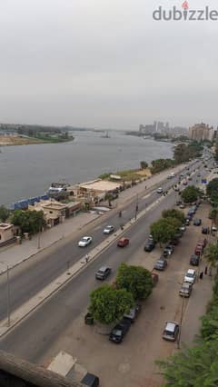 شقة 135 متر فيو على النيل للبيع بكورنيش المعادى عماير الشرطة 0