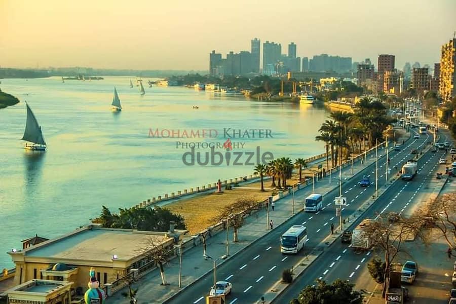 Apartment 135 meters with a view on the Nile for sale in Maadi Corniche, police buildings 4