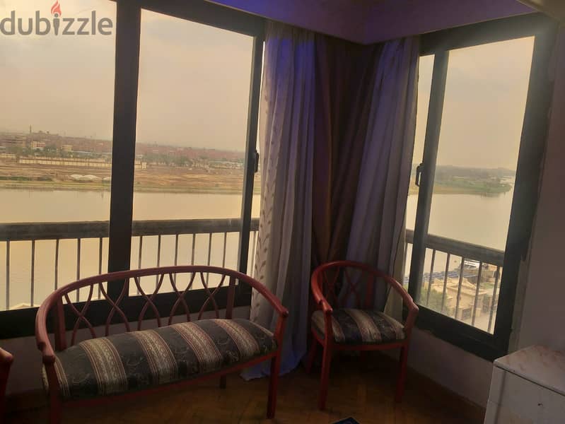Apartment 135 meters with a view on the Nile for sale in Maadi Corniche, police buildings 19