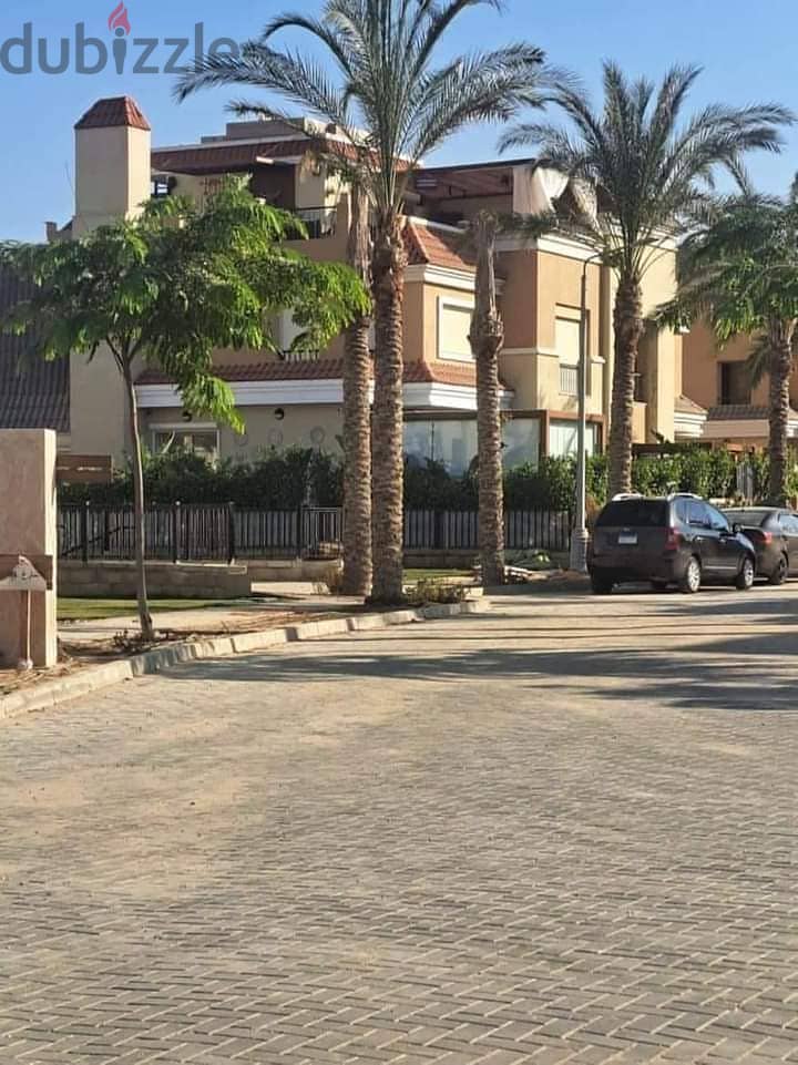 S villa, 239 sqm, with garden, 78 sqm, corner, for sale at a very special price after the discount, in Sarai Compound, Sur, Madinaty Wall 7