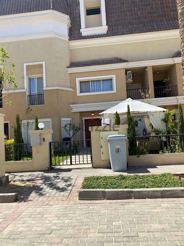 S villa, 239 sqm, with garden, 78 sqm, corner, for sale at a very special price after the discount, in Sarai Compound, Sur, Madinaty Wall 10