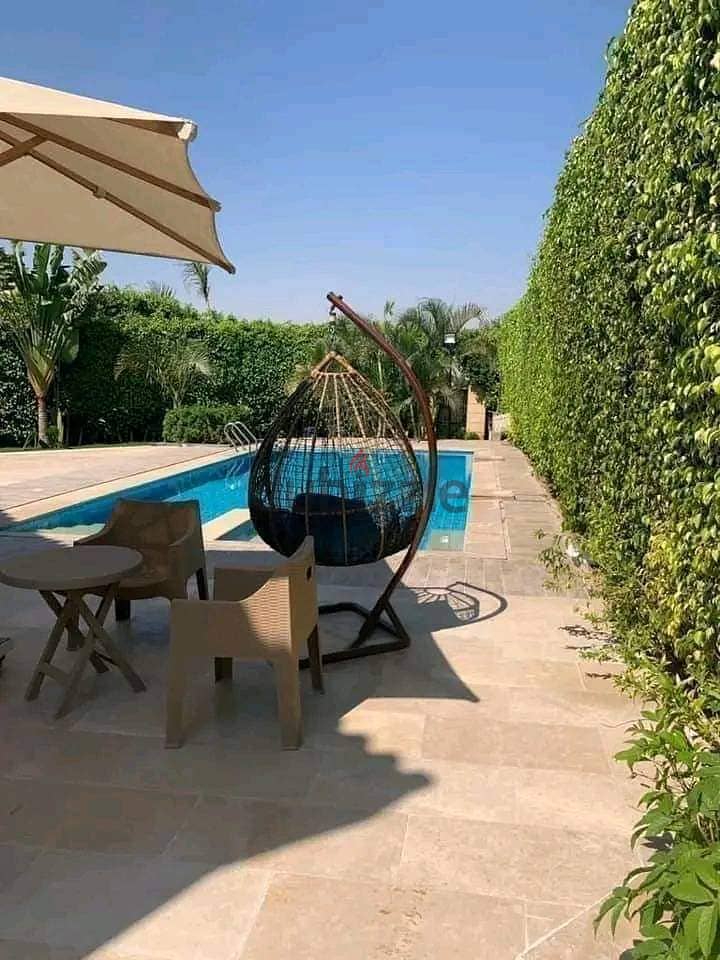 Stand Alone villa, area of 235 square meters, with a garden of 70 square meters and a roof of 53 square meters, in Sarai Compound in New Cairo, with a 3