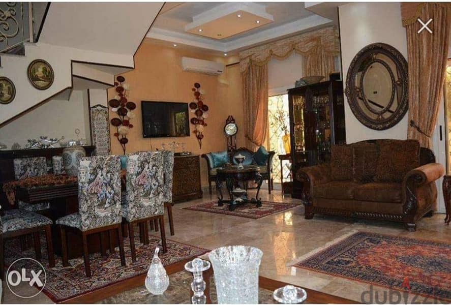 For quick sale, a twin house, ultra-super luxurious, fully finished with an area of ​​400 square meters, in Moon Valley 1 Compound ,ready to move 1