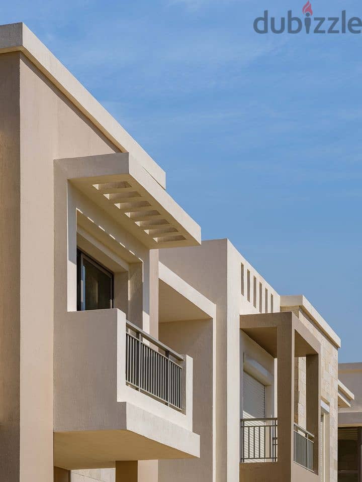 Townhouse villa 160 sqm corner for sale in the last stage of villas in Taj City Compound at a fantastic price in front of Cairo International Airport 3