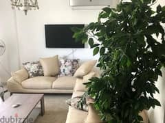 160-square-meter furnished apartment for rent in Madinaty, overlooking a garden and a main street in B11 0