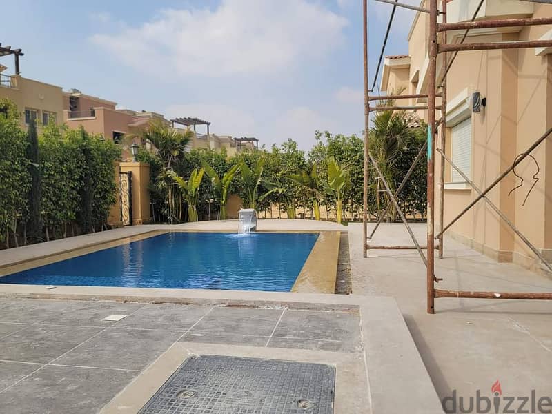 For Rent Amazing Villa With Swimming Pool in Compound Mivida 7