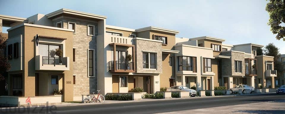 A 3-bedroom apartment for sale in Sarai compound on the Suez Road, with installment over 8 years 6