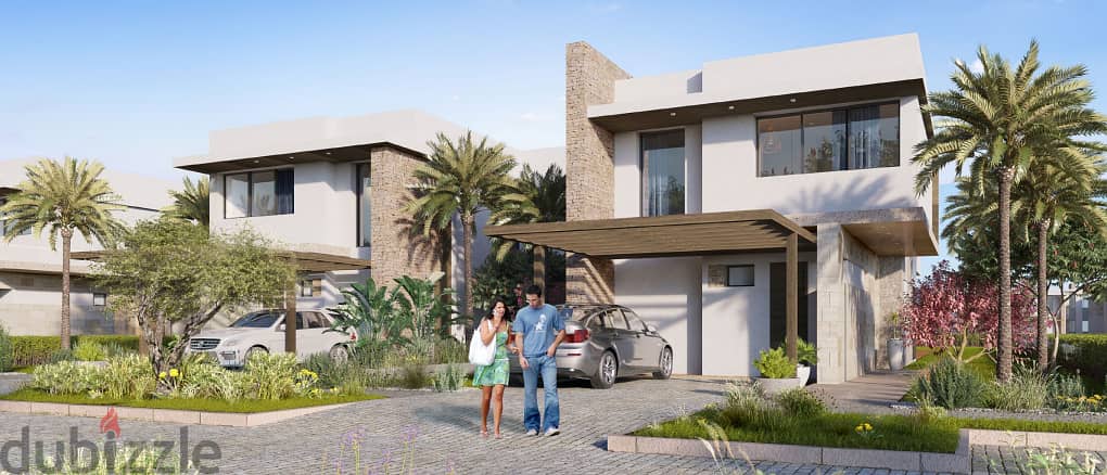 Twin house villa (fully finished + AC`s) for sale in Silver Sands next to Almaza Bay North Coast 1