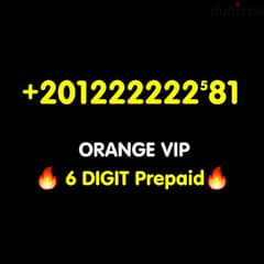 ORANGE VVIP
6DIGIT Prepaid 0