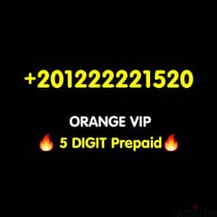 ORANGE VVIP 5DIGIT Prepaid 0