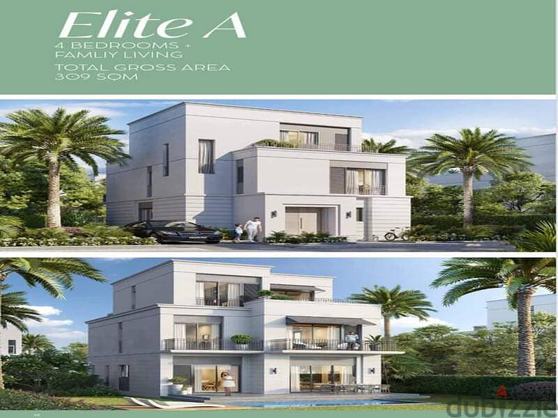 villa fully finished for sale Belle Compound in Emar grand A buildings: 400 m 4