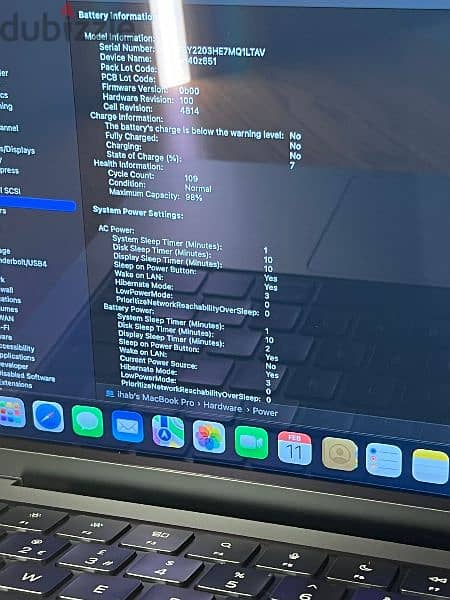 MacBook Pro (14.2- inch, Apple M1 Pro chip , 16RAM, 1TB ssd 2