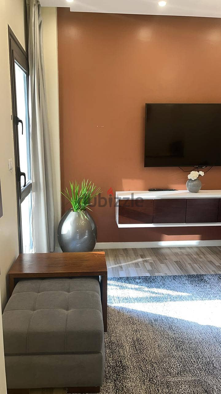 Apartment for hotel rent with the highest level of furniture, air conditioning and electrical appliances (Madinaty) B8, group 83 3
