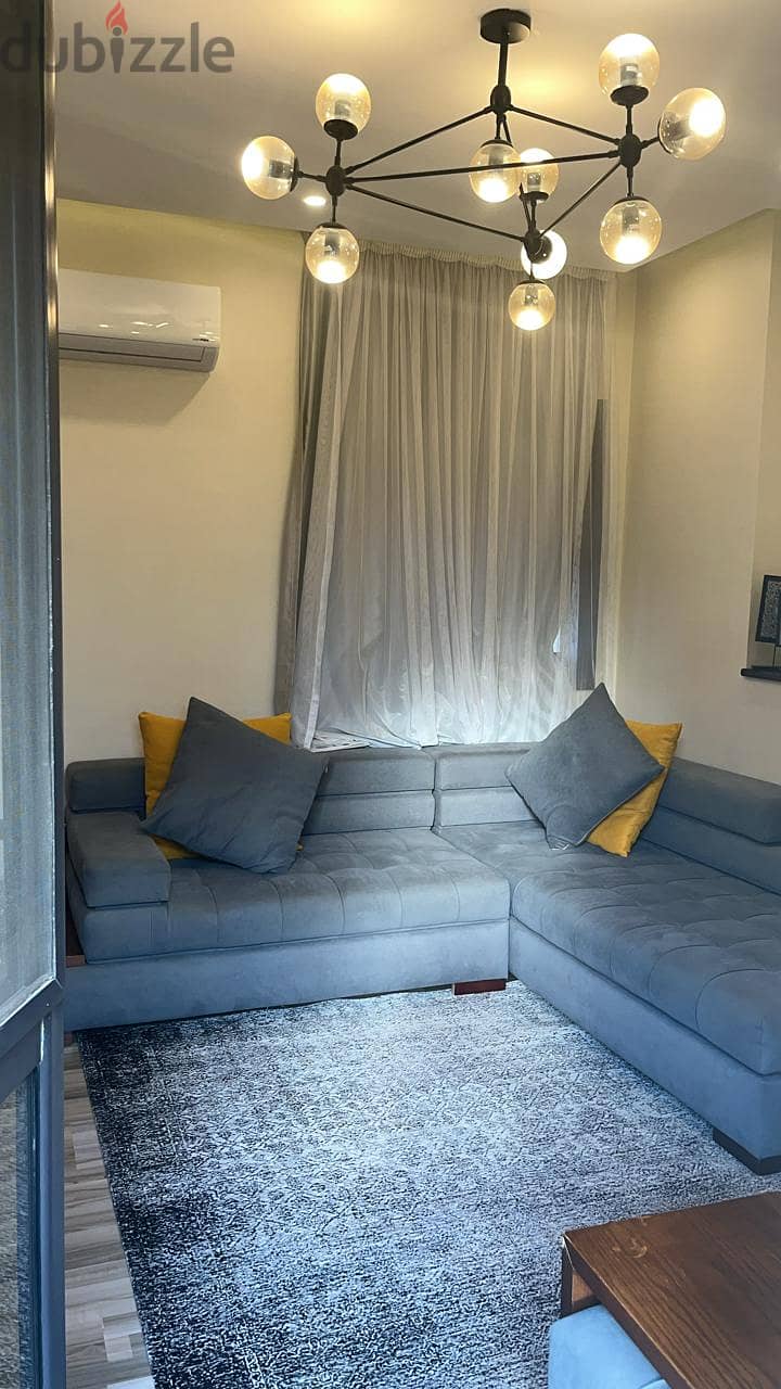 Apartment for hotel rent with the highest level of furniture, air conditioning and electrical appliances (Madinaty) B8, group 83 11
