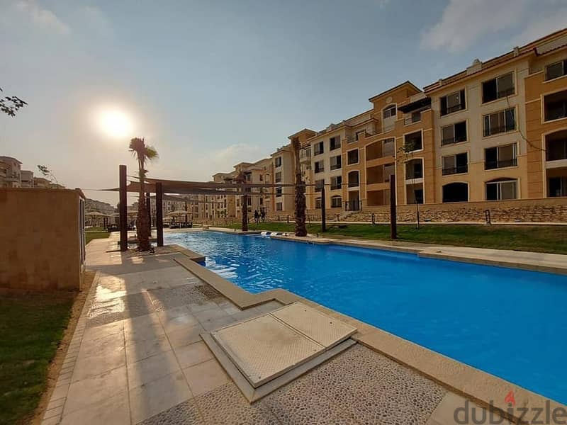 Garden duplex with a distinctive view for sale in Stone Park Compound, New Cairo, in installments over 7 years 8