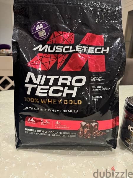 MuscleTech NitroTech 100% Whey Gold Protein & Platinum Creatine 1
