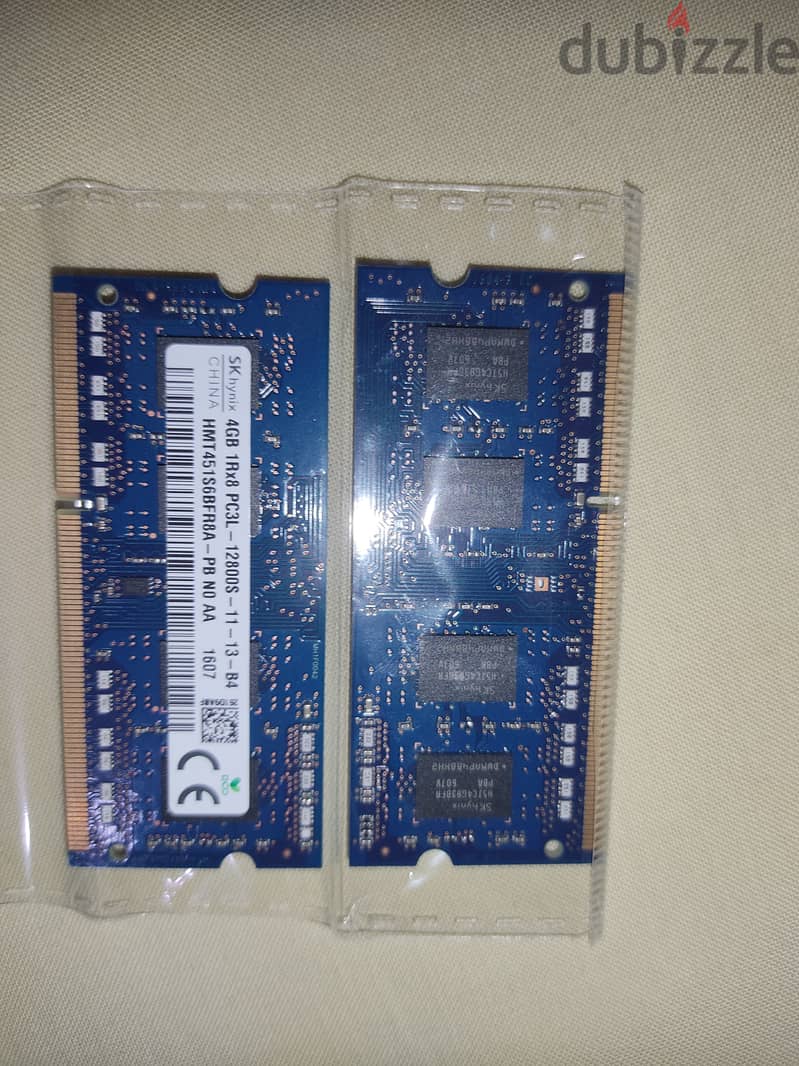 * USED * DRR3 4GB ram x2 1