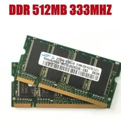 قطعتين رام 512 DDR1 للاب توب الاوريجينال القديم KIT