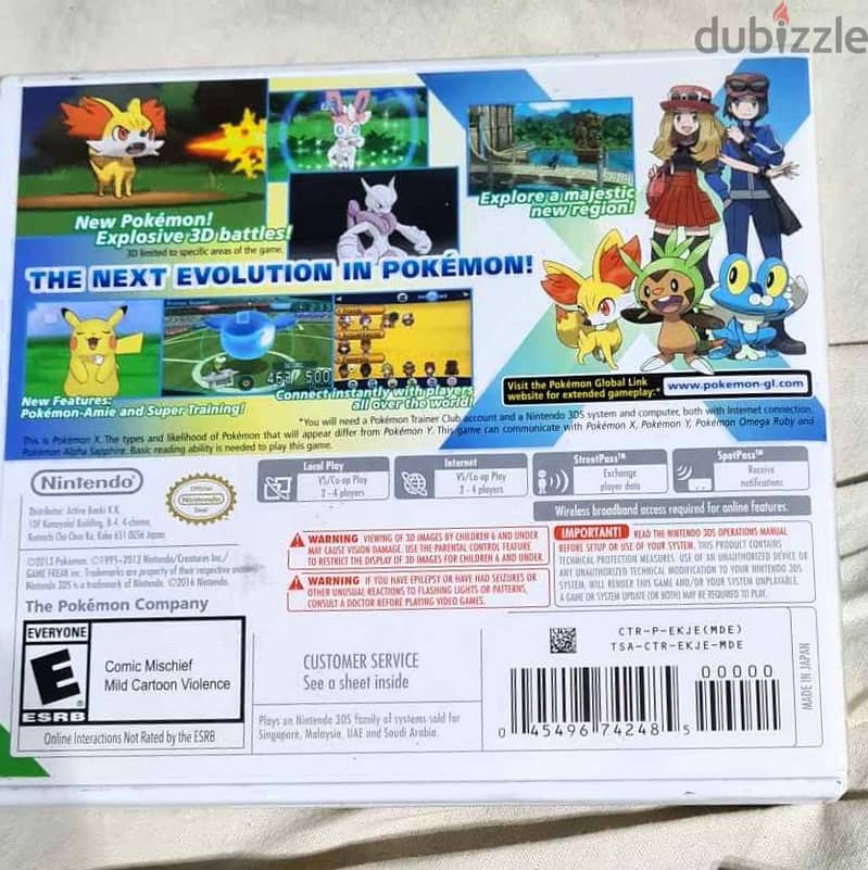 Pokemon X [Nintendo 3DS] (Nintendo 3DS, 2016) Game Complete Colector 1