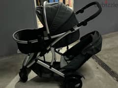 used Double stroller for two babies استرولر توأم ماركة اوروبي