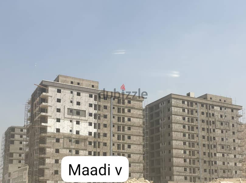 Apartment for sale, immediate receipt, area of 93 square meters, Zahraa El Maadi, installments 5