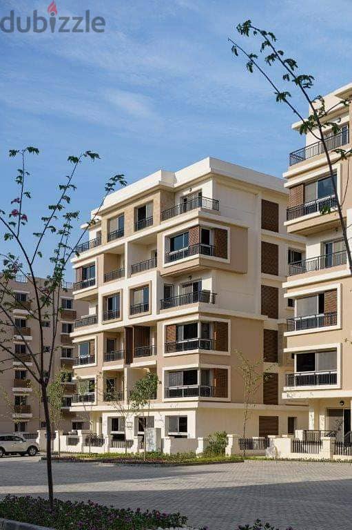 Your entire apartment on a view garden in Sarai Compound, 130 sqm apartment with a 220 sqm private garden for sale in New Cairo 1