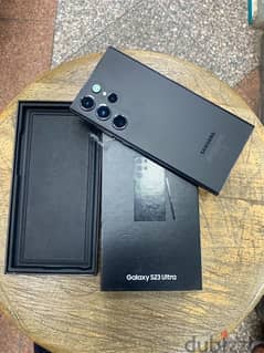 Galaxy S23 Ultra dual sim 256/12G Black جديد فتحت علبة