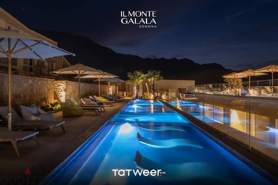 GROUND HOTEL CHALET 108M , DOWN PAYMENT 5% , INSTALLMENT 10 YEARS , IL MONTE GALALA . 8