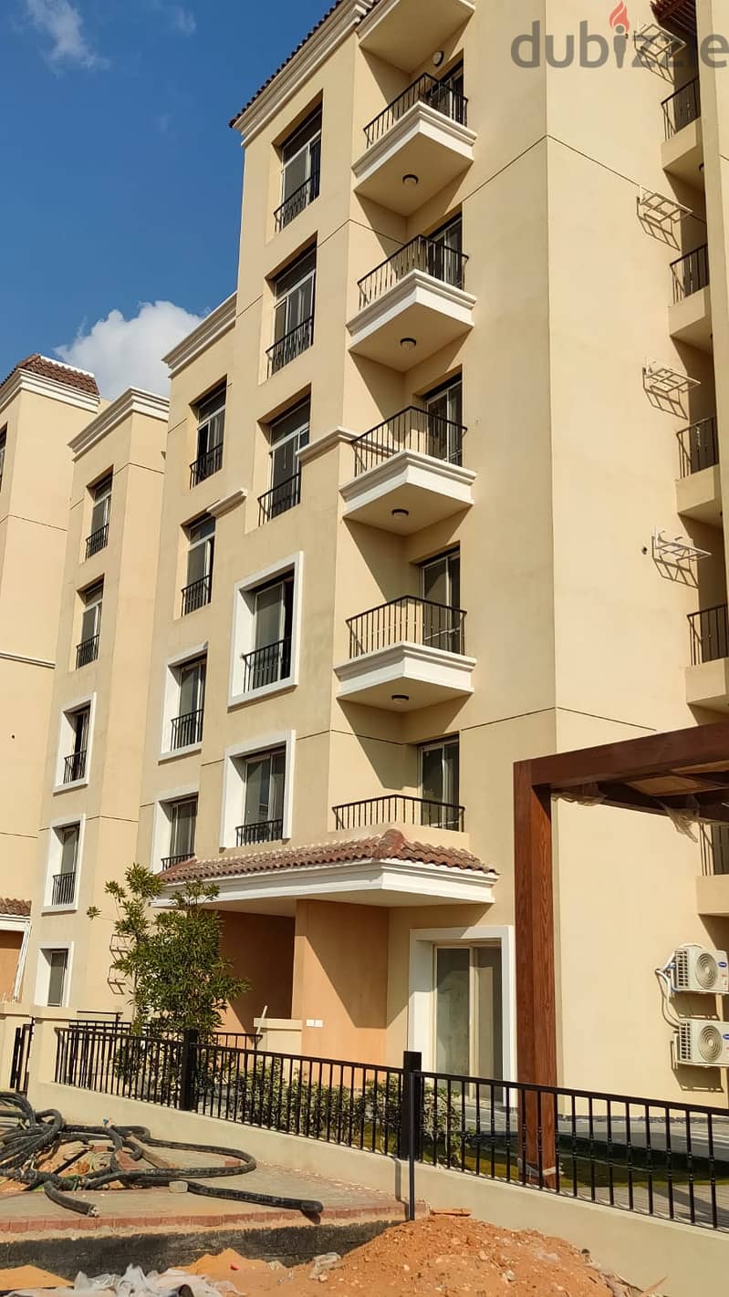 131 sqm apartment for sale in Sarai Compound, on a view of green spaces, a wall in Madinaty, 10 minutes from the Administrative Capital 19