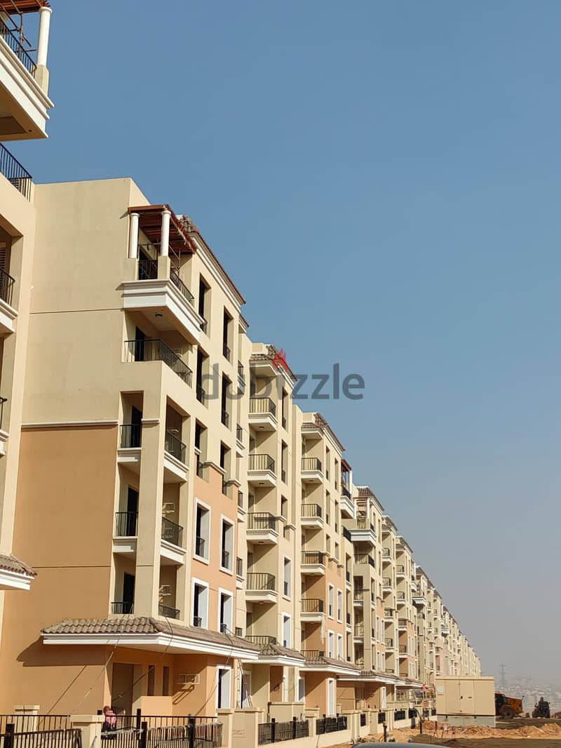 131 sqm apartment for sale in Sarai Compound, on a view of green spaces, a wall in Madinaty, 10 minutes from the Administrative Capital 20