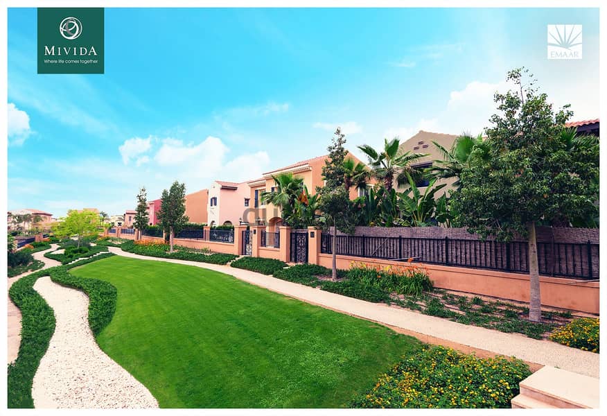 Villa for sale in Mivida new cairo Ready to move BUA 348SQM Land 475m Prime Location فيلا للبيع فى ميفيدا التجمع الخامس 7