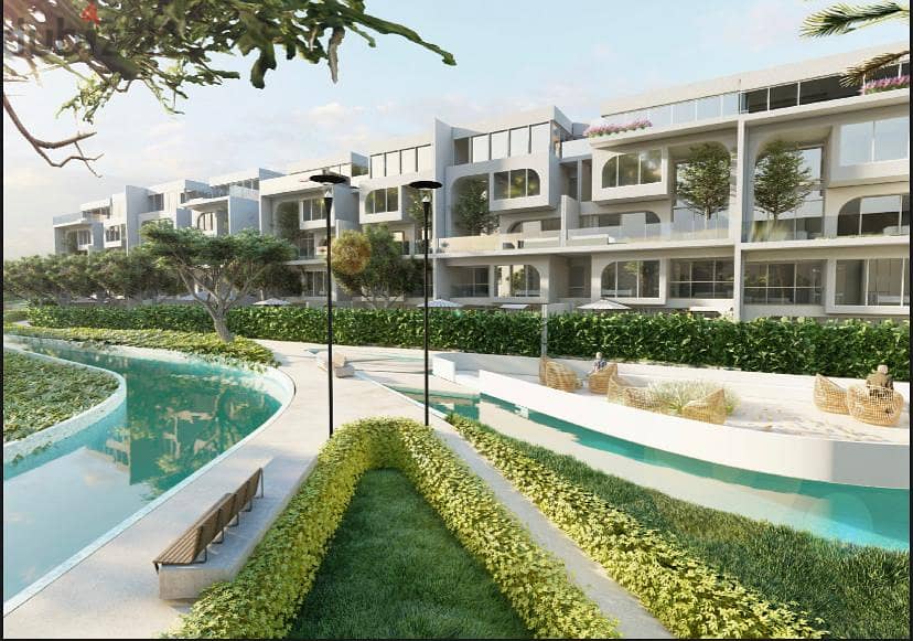 Townhouse 231m landscape view with installments in prime location - The Median Residence minutes from Cairo Airport and Heliopolis. 14