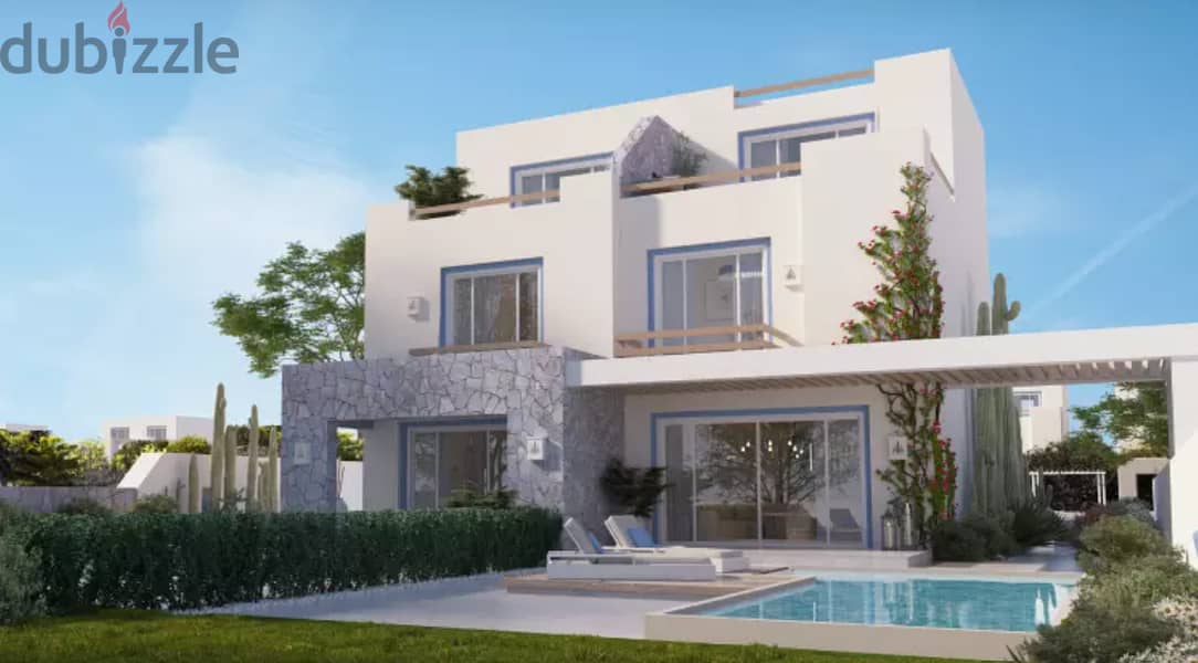 Villa With Land Area Of ​​1,200 Sqm, Full Sea View, First Row, For Sale With Installments For 8 Years In Mountain View, North Coast, Ras El Hikma 3