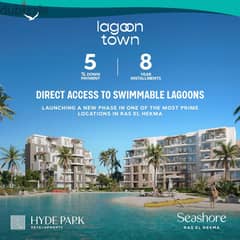 Seize the opportunity89meter chalet for sale Sea View Hyde Park Developments is launching Lagoon Town at Seashore Seashore Village the coast