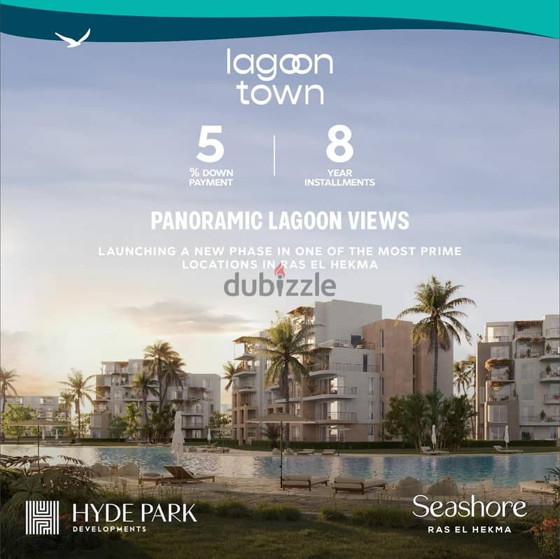 Seize the opportunity89meter chalet for sale Sea View Hyde Park Developments is launching Lagoon Town at Seashore Seashore Village the coast 10