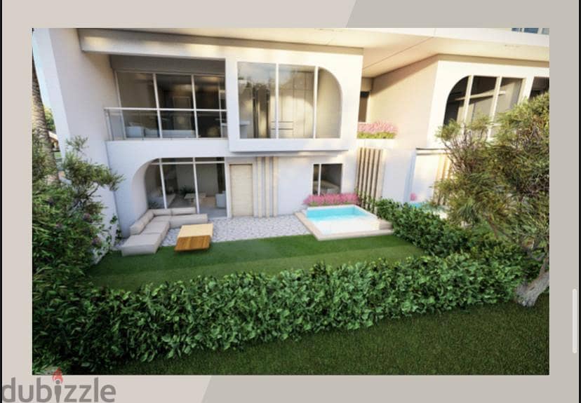 Townhouse 231m landscape view with installments in prime location - The Median Residence minutes from Cairo Airport and Heliopolis 0