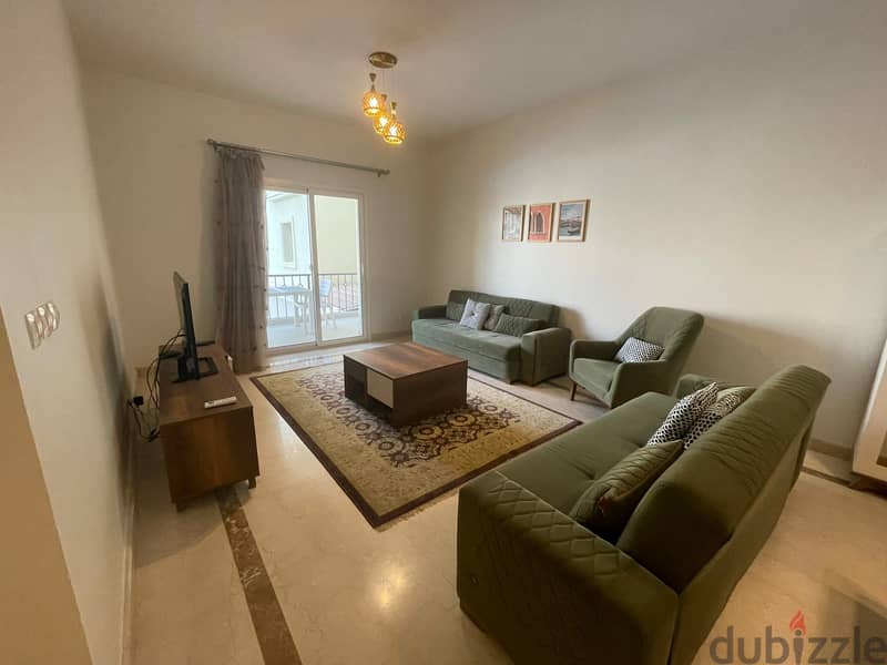 شقة للايجار فى ميفيد التجمع الخامس / بالفرش الكامل / 2 غرف Apartment for rent fully furnished in Mivida New Cairo 3