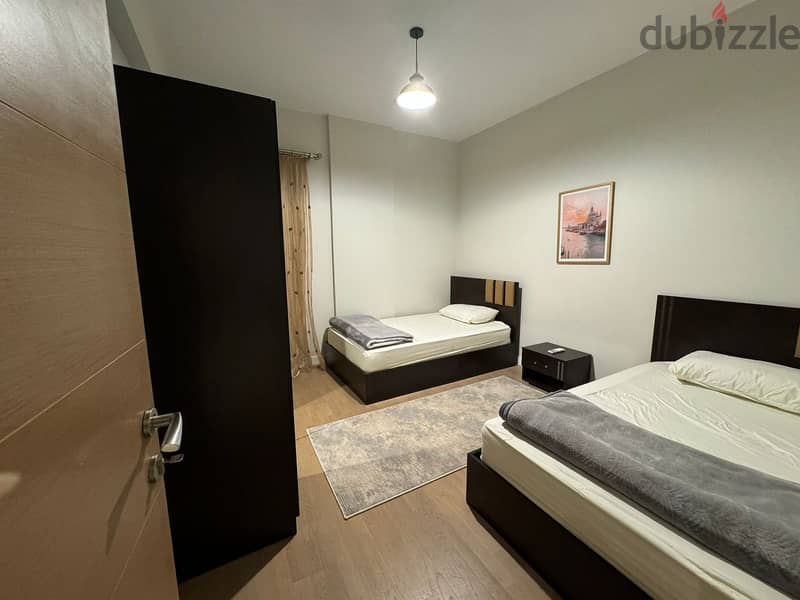 Apartment for rent fully furnished in Mivida New Cairo 133m / 2BR شقة للايجار فى ميفيد التجمع الخامس / بالفرش الكامل 8