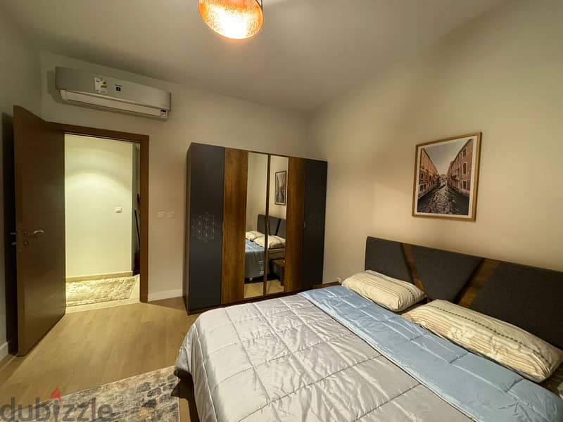 شقة للايجار فى ميفيد التجمع الخامس / بالفرش الكامل / 2 غرف Apartment for rent fully furnished in Mivida New Cairo 9