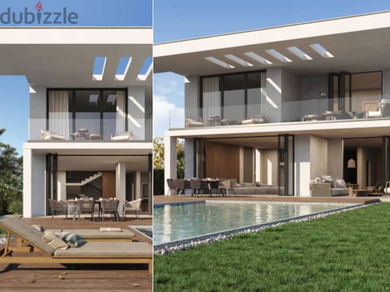 Townhouse 220 sqm with private pool for sale in Ras El Hekma / Direction White - Arabella - near Hacienda Bay 2