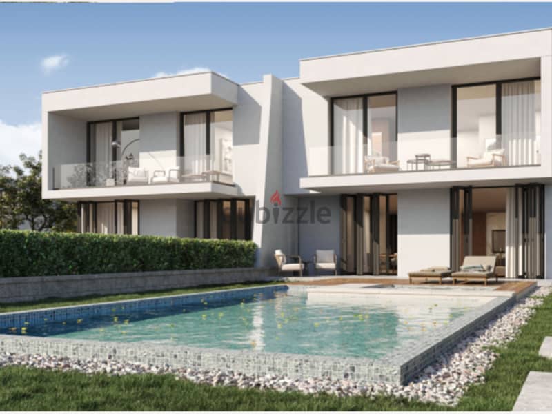 Townhouse 220 sqm with private pool for sale in Ras El Hekma / Direction White - Arabella - near Hacienda Bay 4