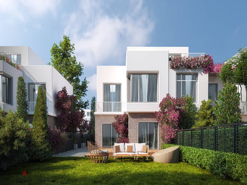 Double view townhouse required 9,000,000/installments - Seasons - 40 minutes from Sidi Abdel Rahman area. 2