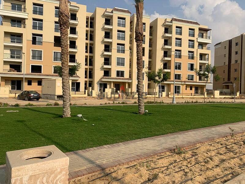 For sale in Sarai Compound, apartment + garden 127M , Sarai, wall in Madinaty, at a special price and a cash discount of up to 38% 7