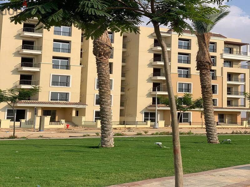 For sale in Sarai Compound, apartment + garden 127M , Sarai, wall in Madinaty, at a special price and a cash discount of up to 38% 8