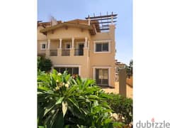For sale, Amazing twin house, 300 square meters, classic, in Hyde Park Compound, with  installments double view, landscape, 0