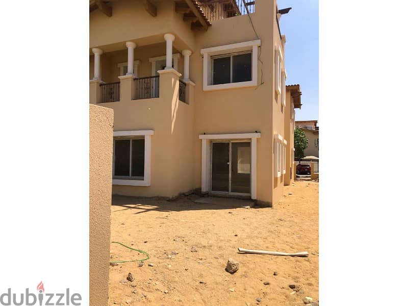 For sale, Amazing twin house, 300 square meters, classic, in Hyde Park Compound, with  installments double view, landscape, 8