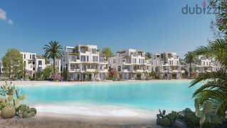 Ground  chalet with garden 108m  2Bedrooms At Solare Ras el Hekma north coast By Misr Italia front beach first row 0