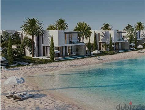 Ground  chalet with garden 108m  2Bedrooms At Solare Ras el Hekma north coast By Misr Italia front beach first row 1